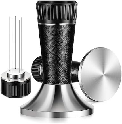 ZEYXINH 2 in 1 WDT Tool Espresso,53mm Espresso Tamper with WDT Tool,Coffee Tamper, Espresso Coffee Stirrer,WDT Tool Espresso Fits All 54mm Portafil,Espresso Tamper with Distribution Tools,Coffee Gifts