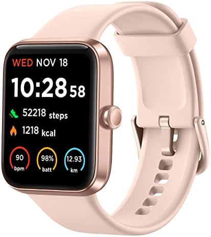 ZOUPPIC Smart Watch, Fitness Tracker with REM Sleep Track, Heart Rate and Blood Oxygen Monitor, 5ATM Swimming Waterproof, 1.7" Full HD Color Touchscreen for Women Compatible with iPhone & Samsung