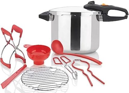 Zavor DUO 10 Qt Pressure Cooker with Complete 7pc Home Canning Kit for Small Batch Canning