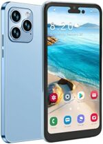 Zunate I14pro Max 4G Smartphone, 6.1in HD Screen Phone for Android 11 with Navigation System, Dual SIM 4GB RAM 64GB ROM 8MP 16MP 4000mAh Battery Unlocked Mobile Phone for Senior(Blue)