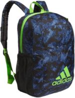 adidas Ready Backpack (Little Kids/Big Kids) Galaxy Camo Dark Blue/Lucid Lime Green One Size