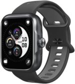 anyloop Smart Watch Ultra for Men Women, 1.78'' AMOLED Display Activity Tracker and Smartwatches, GPS Fitness Traker with 3ATM Waterproof Heartrate Sleep Monitor Compatible for iOS and Android (Black)