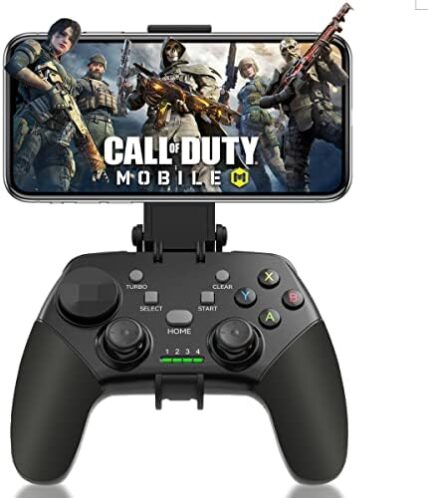 arVin Game Controller for iPhone/iOS/Android/PC/Steam Deck with Phone Holder, Turbo, Wireless Gamepad Joystick for iPhone 14/13/12/iPad/MacBook/Samsung Galaxy/Tablet, Call of Duty, Apex -Direct Play