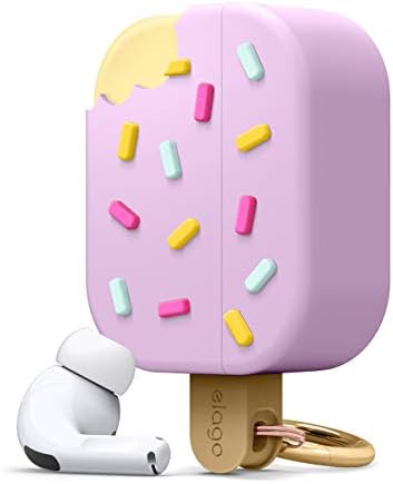 elago Ice Cream AirPods Pro Case with Keychain Designed for Apple AirPods PRO Case (Blueberry)