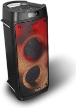 iHome iHPS-650LT Self Powered Wireless Bluetooth LED Lights 400 Watts Portable Party Speaker with EQ and FX