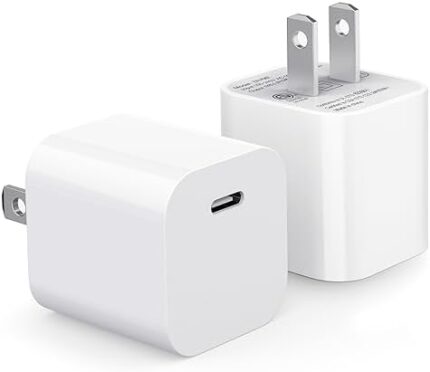 iPhone 14 13 12 Charger Fast Block [Apple MFi Certified] USB C Charger 2Pack Type C Adapter Plug Box Wall Charging Brick Cube for iPhone 14 13 12 11 Pro Max XS X XR SE 8 Plus, for iPad (White)