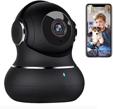 litokam Little elf Cameras for Home Security, 1080P Indoor Security Camera with Night Vision, 360° Pet Camera with Phone App, Motion Detection, 2-Way Audio, WiFi Camera Work with Alexa