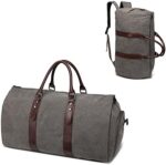 seyfocnia Convertible Travel Garment Bag,Carry on Garment Duffel Bag for Men Women - 2 in 1 Hanging Suitcase Suit Business Travel Bag