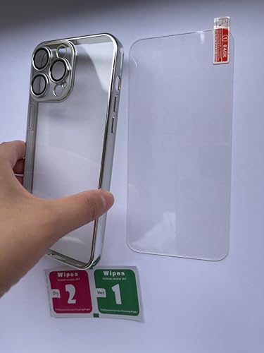 Applies to The Lens Film case That Comes with The iPhone15【 Camera Protection 】 Case for iPhone15 iPhone15 Plus, iPhone15 Pro and iPhone15 ProMax (iPhone15 ProMax, Silver)