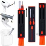 Cleaner Kit Compatible with Airpod Pro 1st 2nd 3rd Generation, Airpods Cleaning Kit and Keyboard Brush Gen 3 2 1, Pen Ear Bud Cleaning Tool for Samsung Galaxy Earbuds, Beats, Laptop, Phone, (Black)