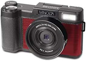Minolta MND30 30 MP / 2.7K Ultra HD Digital Camera (Red)