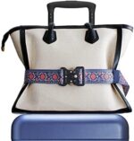 Travel Belt for Luggage - Stylish & Adjustable Add a Bag Luggage Strap for Carry On Bag - Airport Travel Accessories for Women & Men