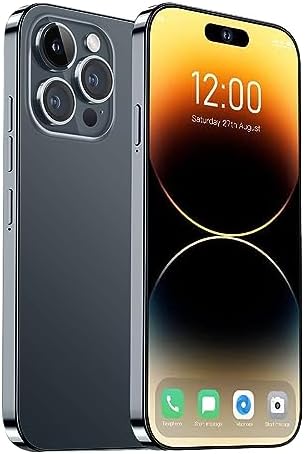 WV LeisureMaster A14 Pro Max Cell Phone,6+256GB Unlocked Phone,Android 13.0 Smartphone,6.82-inch HD Screen,6800 mAh Battey,Dual SIM, Dual Standby,64MP Camera,2796 * 1290 Resolution 5G Phone(Black)