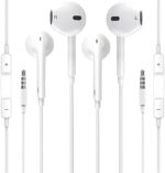 2 Pack Wired Apple Earbuds/Headphones/Earphones [ MFi Certified] with Mic, Volume Control Compatible with iPhone,iPod,iPad,Computer,MP4/3,Android Most 3.5mm Audio Devices