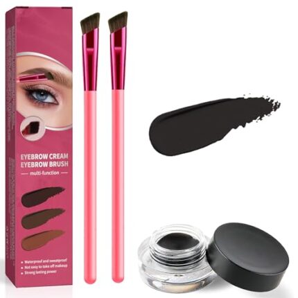 4D Eyebrow Grooming Kit,4d Laminated Eyebrow Home Grooming Kit,4D Hair Stroke Brow Stamp Brush,Home Eyebrow Care Kit 4d Laminated,Eyebrow Pen (Black)