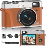 4K Digital Cameras for Photography - 48MP Autofocus Point and Shoot Digital Cameras with 32GB SD Card | Anti-Shake Vlogging Camera 16X Zoom Small Digital Camera for Beginners