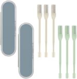 6 PCS Nasal Hair Cutter, 360 Degree Rotating Nose Hair Trimmer, Portable Manual Nose Hair Trimmer for Women and Men