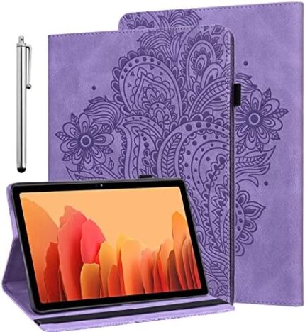 ALILANG Case for Xiaomi Redmi Pad SE 11 inch 2023 with Stylus, Multiple Viewing Angles PU Leather Stand Flip Cover for Redmi Pad SE Tablet Case-Purple