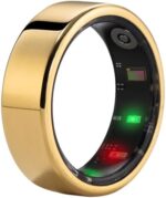 AMOVAN Smart Ring Health Tracker, Fitness Sleep Heart Rate Blood Oxygen Tracker Smart Ring, Water Resistant Bluetooth Fitness Tracker Rings…