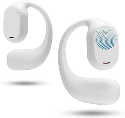 ASIILOVI Open Ear Headphones VG332 2023 Version, Air Conduction Headphones Bluetooth 5.3 Touch Control Wireless Earbuds, Up to 16 Hours Playtime Earphones with Dual 16.2mm Dynamic Drivers