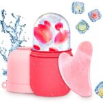 AURUZA Ice Face Roller and Gua Sha Set, Ice Roller for Face & Eye Puffiness Relief Beauty Facial Rollers Mold Icing Massage Skin Care Tools for Brighten Lubricate Shrink Pores Remove Fine Lines
