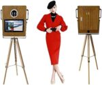 Aniwini 15.6 Inch DSLR Photo Booth Machine, Portable Touch Screen Selfie Kiosk Camera Photobooth with Flight Case, for Wedding Party Events