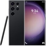 Arackyer S23 Pro Cell Phone, 5G Unlocked Android Smartphone, 7.3" FHD, 8+512GB, 48+13MP Camera, 1TB Expandable Storage, 7000mAh Long Battery Life, Stylus Pen (Black)