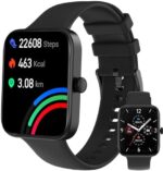 Azgqswr Smart Watch(Answer/Make Call), 1.8" Smartwatch for Women IP68 Waterproof, 100+ Sport Modes, Fitness Activity Tracker Heart Rate Sleep Monitor Pedometer, Smart Watches for Android iOS
