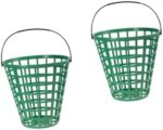 BESPORTBLE 2pcs Golf Basket Pong Basket Egg Collection Carrying Buckets Golfball Carrier Stand Exercise Accessories Storage Baskets Plastic Golfs Ball Holder Golfing Basket Ball Basket