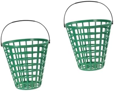 BESPORTBLE 2pcs Golf Basket Pong Basket Egg Collection Carrying Buckets Golfball Carrier Stand Exercise Accessories Storage Baskets Plastic Golfs Ball Holder Golfing Basket Ball Basket