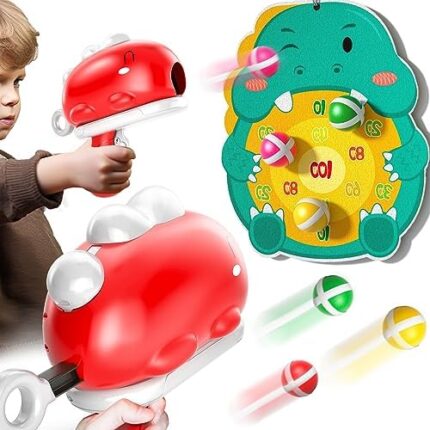 Bennol Dinosaur Outdoor Toys Gifts for 3 4 5 6 Year Old Boys Kids, Dinosaur Indoor Outdoor Outside Games Dart Board Toys for Kids Ages 3-5 6-8, Birthday Toys Gifts for 3 4 5 6 Year Old Boys Kids