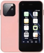 Bewinner XS13 Super Small Mini Smartphone, 2.5" Unlocked Cell Phone, Dual SIM 3G Tiny Mobile Phone, Quad Core CPU, 1GB RAM, 8GB ROM, Kids(Pink)