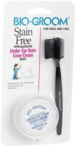 Bio-groom Stain-Free Dog Eye Cream – Tear Stain Remover for White Dogs, Natural Eye Wash, Hypo-Allergenic, Cruelty-Free, Made in USA, Gentle Eye Cleaner for Dogs – 0.7 oz 1-Pack