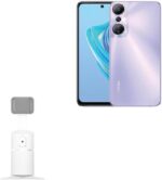 BoxWave Stand and Mount Compatible with Infinix Hot 20 - PivotTrack360 Selfie Stand, Facial Tracking Pivot Stand Mount - Winter White