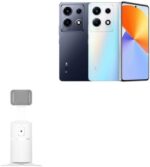 BoxWave Stand and Mount Compatible with Infinix Note 30 VIP - PivotTrack360 Selfie Stand, Facial Tracking Pivot Stand Mount - Winter White