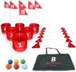 BucketGolf The Ultimate Backyard Golf Game for Kids and Adults - Portable 6 Hole Golf Course Play Outdoor, Lawn, Park, Beach, Yard, Camping.