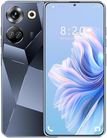 C20 Pro Cell Phone Unloked, Android 13 Mobile Smartphone, 8G RAM+512GB ROM, 1TB Expandable, 6000mah Battery, 6.8" FHD Screen, 48+13MP Camera, Dual Sim,5G (Black)