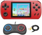 CULAGEiMi Handheld Game Console for Kids Adults Built-in 270 Retro Video Games, Portable Gaming System with Rechargeable Battery Gampad, Mini Arcade Toys Supports 2 Players Birthday Xmas Gifts, Red