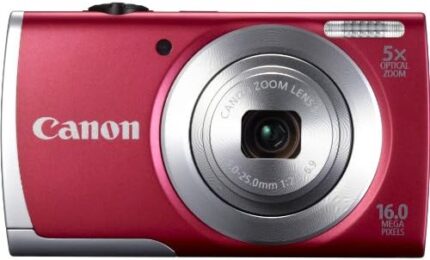 Canon 8255B001 16.0 Megapixel Powershot(R) A2500 Digital Camera (Red) 6.20In. X 4.90In. X 2.20In.
