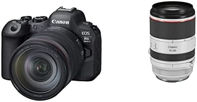 Canon EOS R6 Mark II RF24-105mm F4 L is USM KIT with RF 70-200mm F2.8 L is USM Lens, Telephoto Zoom Lens, 3792C002