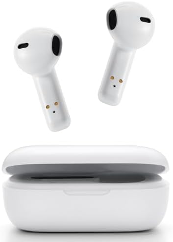 ChacXXLI Wireless Earbuds, 48H Playtime Stereo in-Ear Earphones Built-in Mic for iPhone Android Cell Phone HD Call, Wireless Ear Buds with Type C Charging Case for airpod iPhone Android iOS