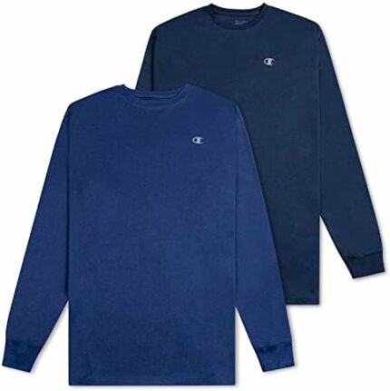 Champion Big and Tall Long Sleeve Dry Fit Shirts – 2 Pack Moisture Wicking Shirt
