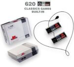 Classic Retro Game Console,(not SNES; super console x pro)AV Output 8-bit NES Video Game System Built-in 620 Games with 2 Classic Controllers, gift for a birthday, anniversary, Christmas, Father’s Day
