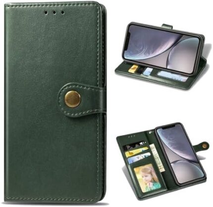 Compatible with Infinix Note 11 Pro Case,Compatible with Infinix Note 11s PU Leather Card Slot Flip Stand Wallet Protective Cover Gr