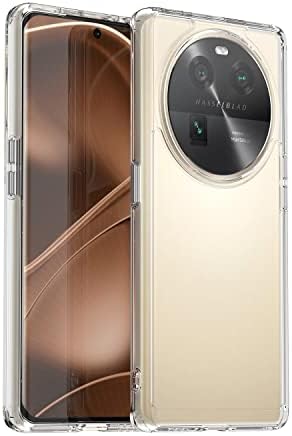 Compatible with Oppo Find X6 Pro 5G Case,Shockproof Protective Cover,Compatible with Oppo Find X6 Pro 5G Transparent TPU Soft Shell Phone Case Cover White