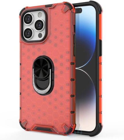 Compatible with Oppo Reno10 5G Case,Built-in Ring Kickstand,Compatible with Oppo Reno 10 5G CPH2531 Shockproof 2 in 1 Phone Case Cover Red
