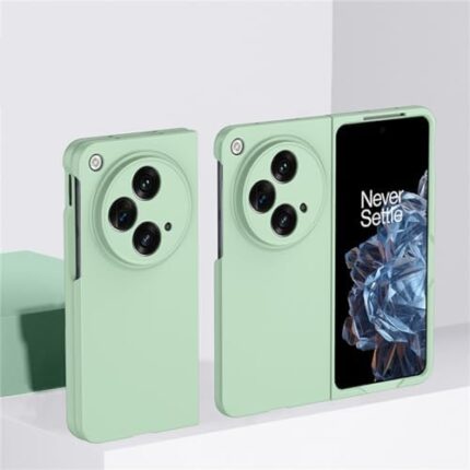 DAYJOY Candy Color Hard Plastic Protective Case Cover Compatible with OnePlus Open/Oppo Find N3, Slim Thin Shockproof Drop Protection Protective Phone Case (Light Green)