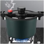 DNATS Micro pressure cooker 6L household gas induction cooker universal pressure cooker Micro pressure cooker Low pressure cooker