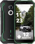 DOOGEE S51 Rugged Smartphone Unlocked Android 12, Helio G25 4GB+64GB 5180mAh Battery, Dual SIM 4G, 6.0" IPS HD, IP68 Waterproof IP69K Rugged Phone, NFC, AI Double Camera (12MP+2MP) 8MP Front Green