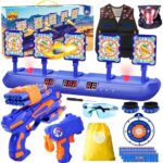 Digital Shooting Targets Gun Practice Toy, Upgrade 5 Target Auto Reset 3 Game Mode Electronic Score, Gifts for Age 6,7,8,9,10+ Year Old Boy/Girl